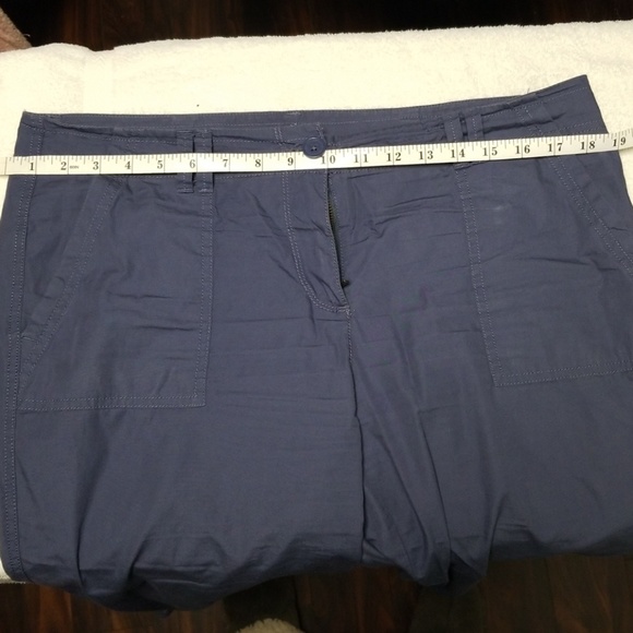 Loft Original Cropped Blue Pants - Picture 6 of 8